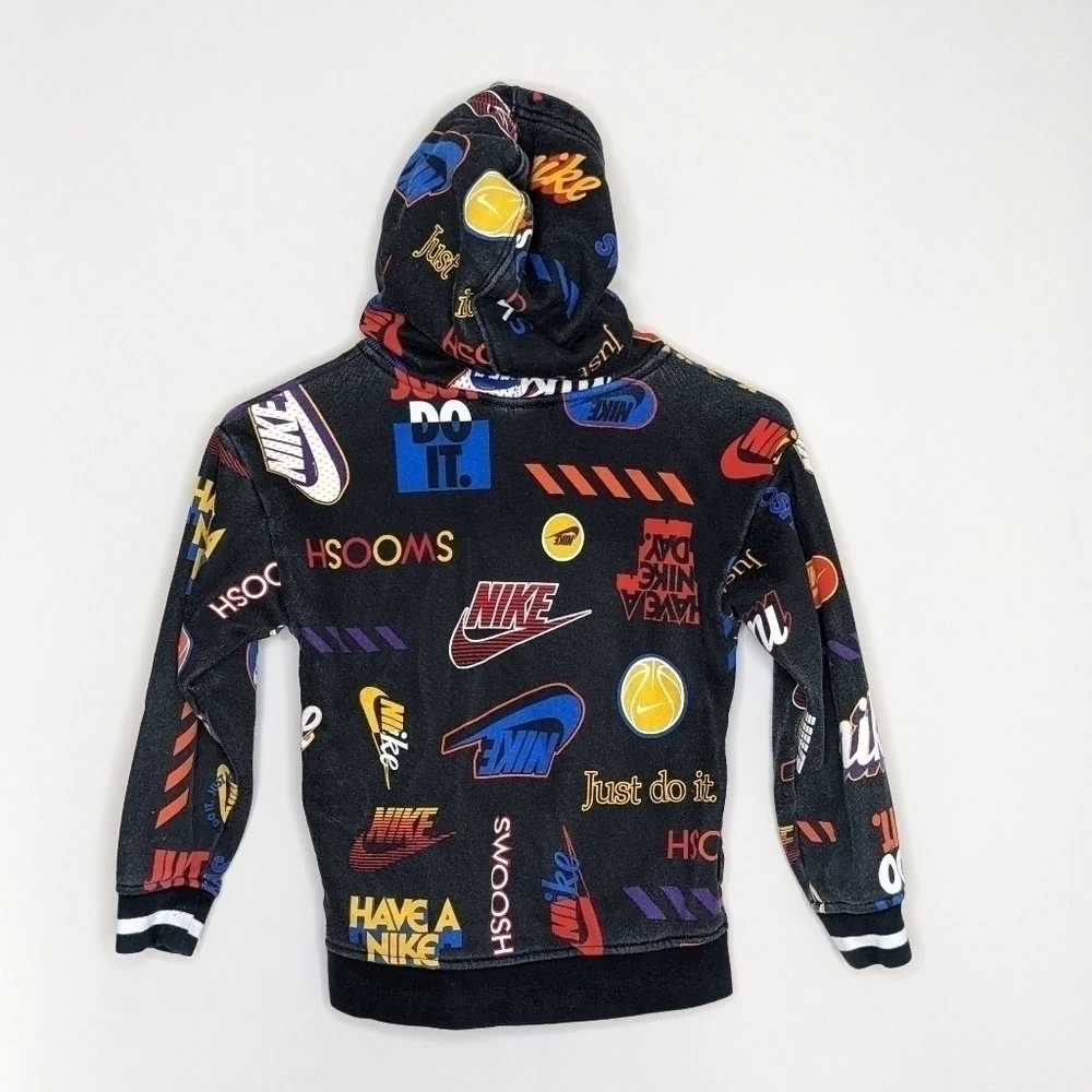 Nike Logo Print Swoosh Sweatshirt Hoodie 6
